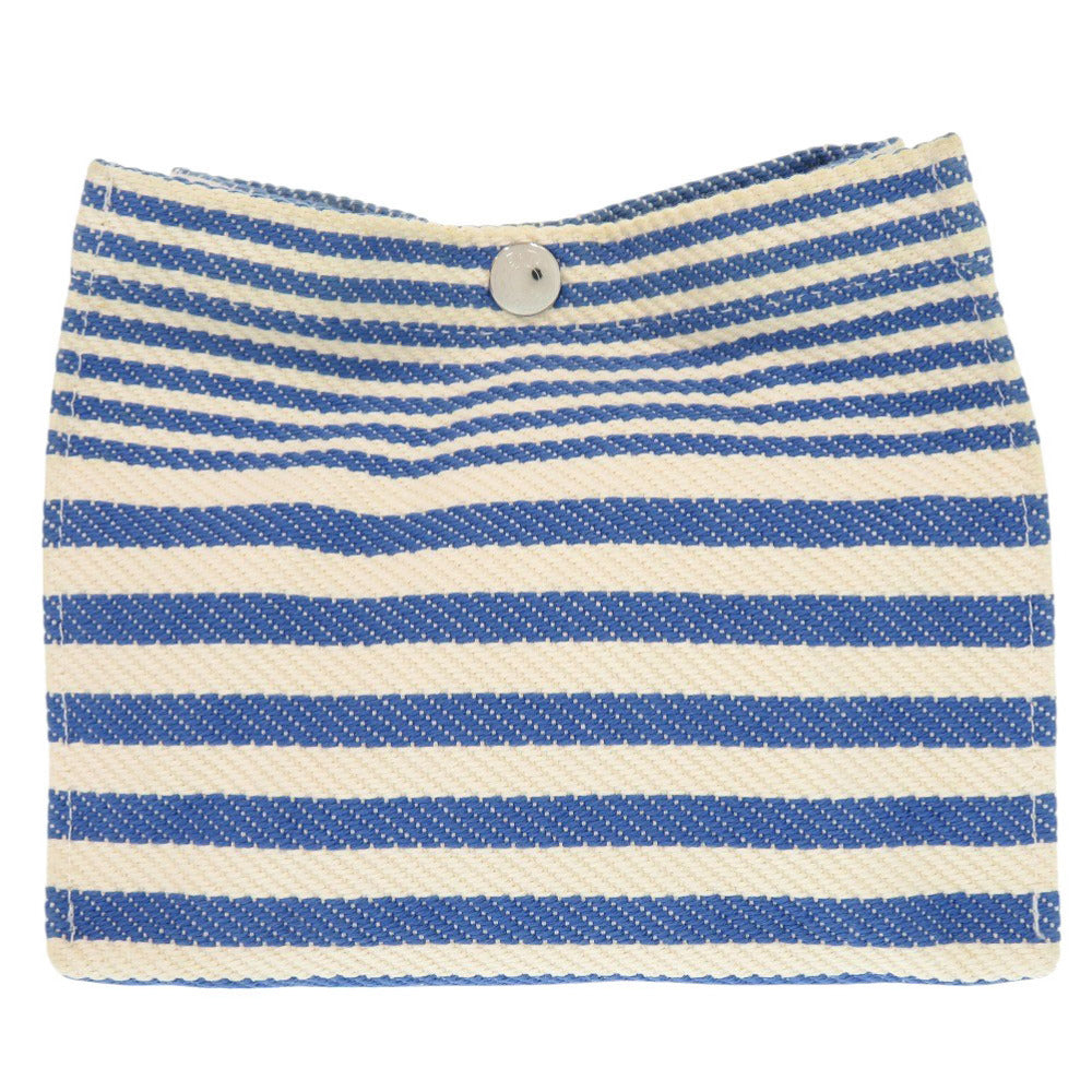 Pouch Cotton Ivory Stripe Women Handbag Travel Bag