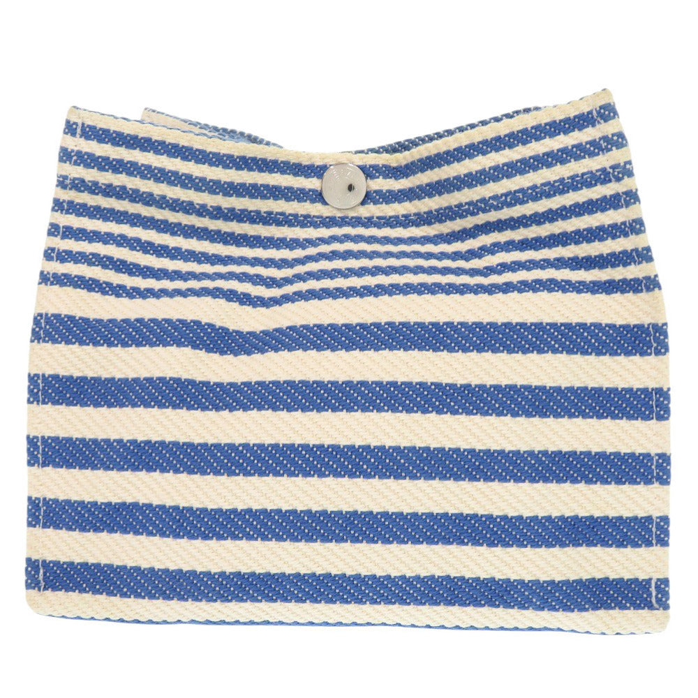Pouch Cotton Ivory Stripe Women Handbag Travel Bag