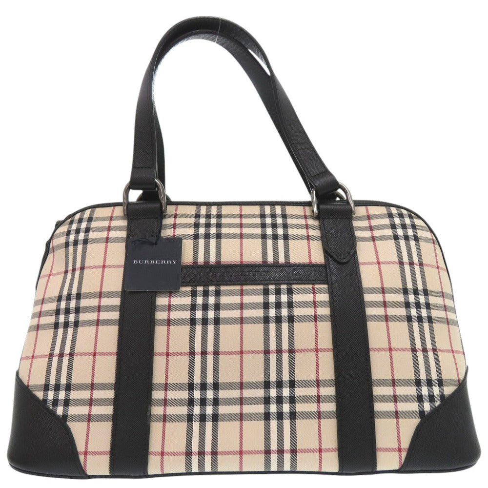 Burberry Nova Check Boston Duffel Bag Mens Canvas Mini Travel Bag
