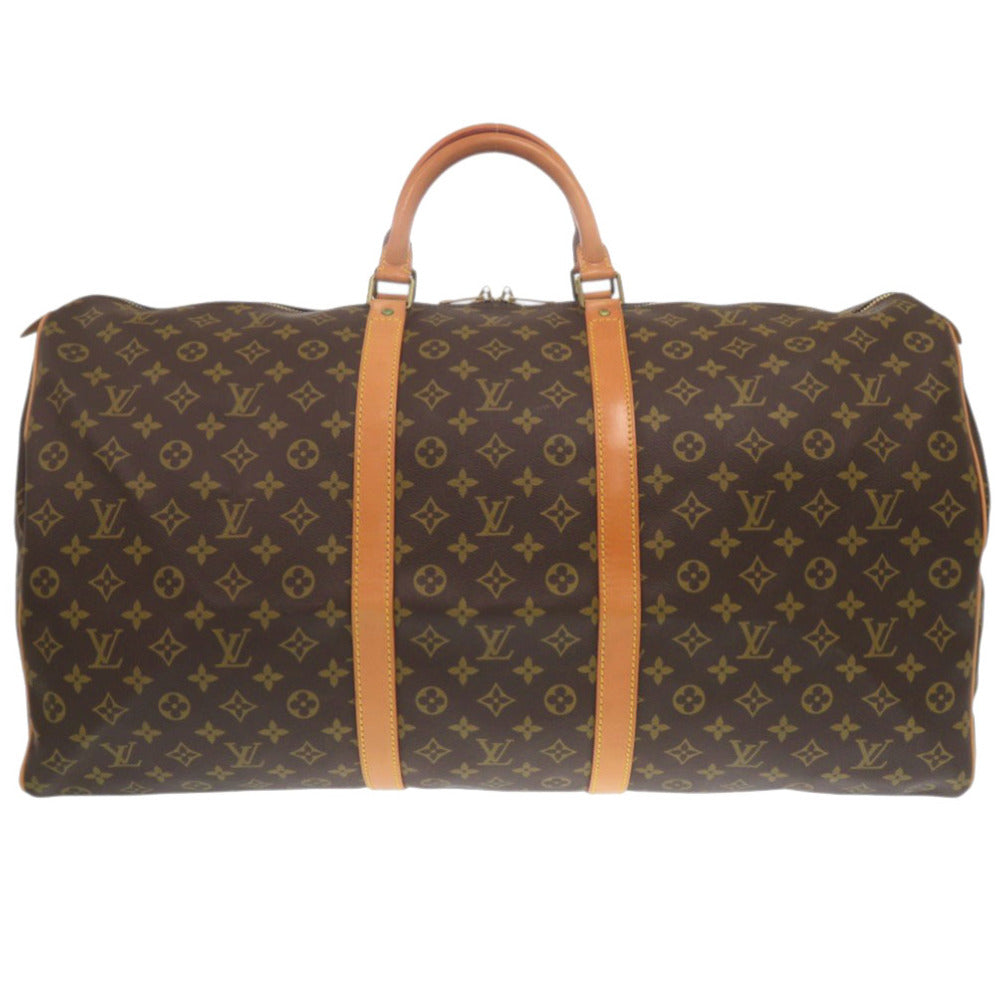 Louis Vuitton Boston Duffel M41422 Keepall 60 Monogram Canvas Brown Travel Bag 7F0727Ll5Nb