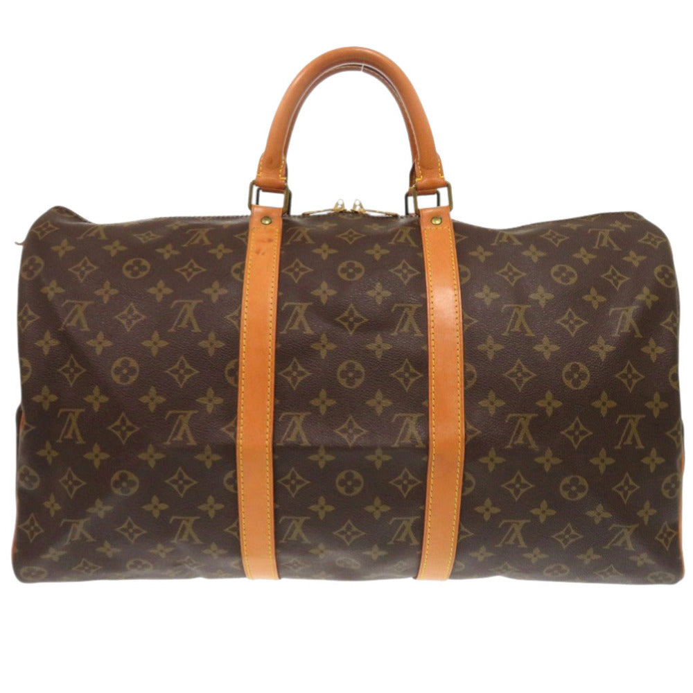 Louis Vuitton Boston Duffel M41426 Keepall 50 Monogram Canvas Brown Travel Bag 7F0730Ap5Nb1