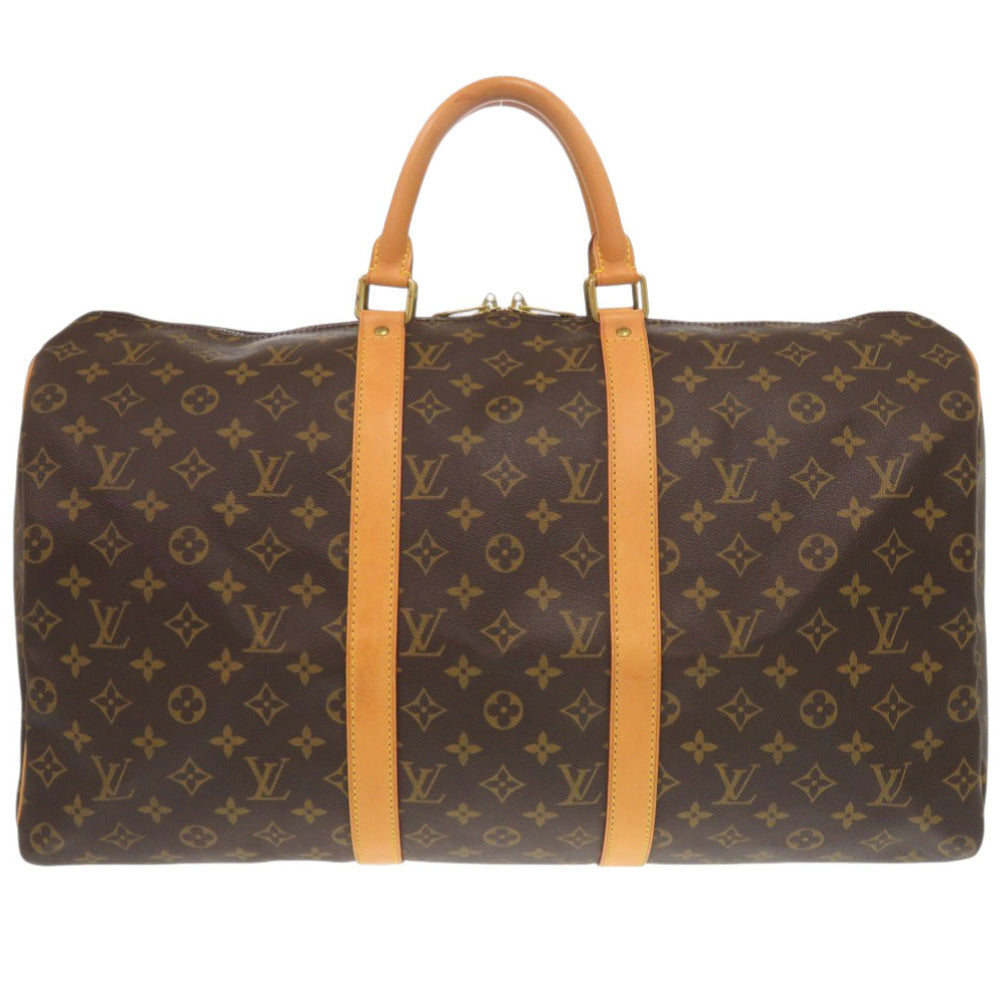 Louis Vuitton Boston Duffel M41426 Keepall 50 Monogram Canvas Brown Travel Bag 7F0764Bs5Nb