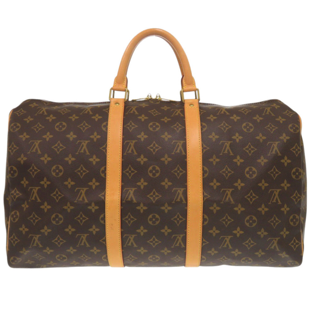 Louis Vuitton Boston Duffel M41426 Keepall 50 Monogram Canvas Brown Travel Bag 7F0764Bs5Nb