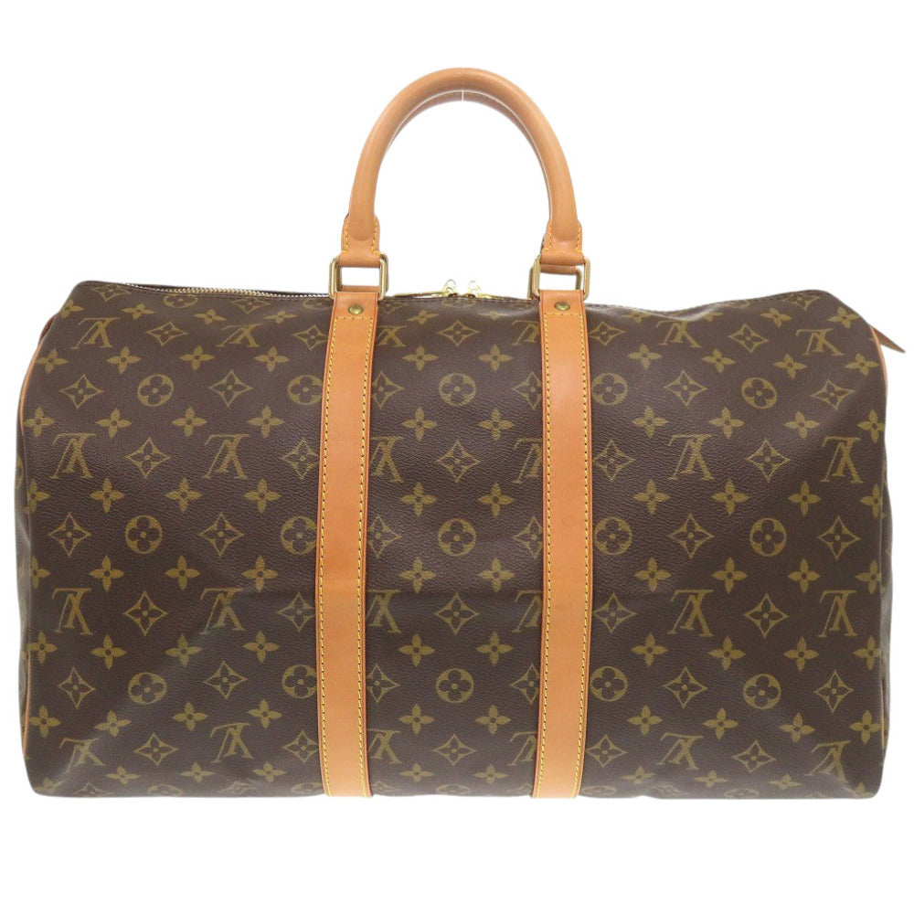 Louis Vuitton Boston Duffel M41428 Keepall 45 Monogram Canvas Brown Travel Bag 7F0868Bb5Nb1