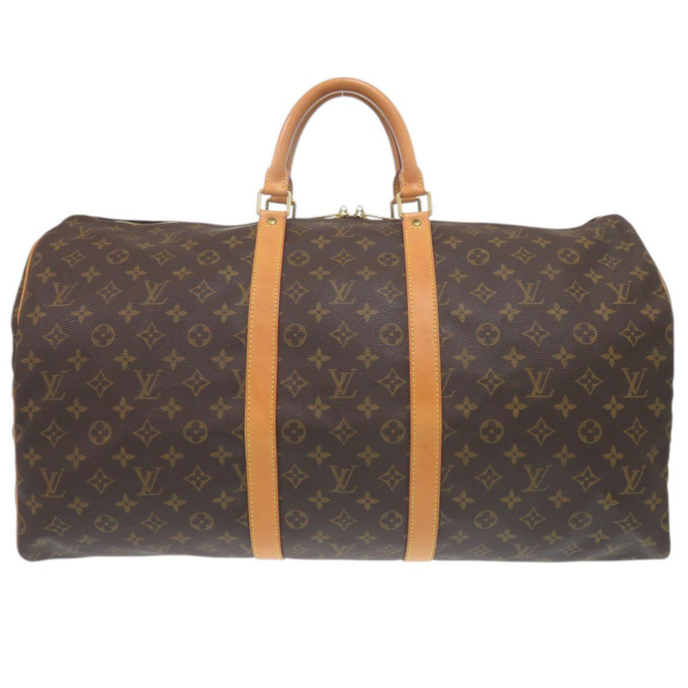 Louis Vuitton Boston Duffel M41424 Keepall 55 Monogram Canvas Brown Travel Bag 7F0886Lp5Nb1