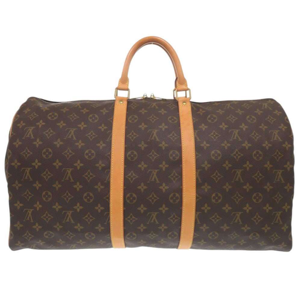 Louis Vuitton Boston Duffel M41424 Keepall 55 Monogram Canvas Brown Travel Bag 7F0886Lp5Nb1