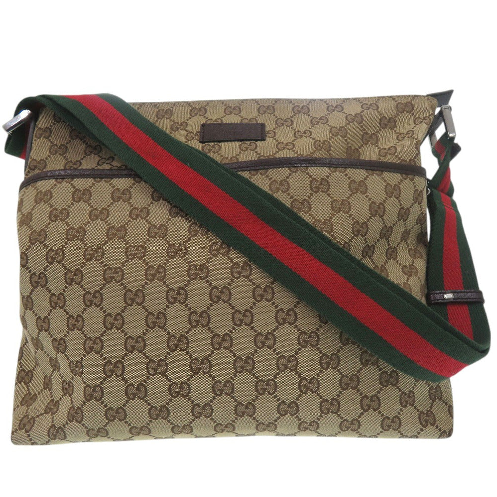 Gucci GG Sherry line Canvas Beige Shoulder Bag