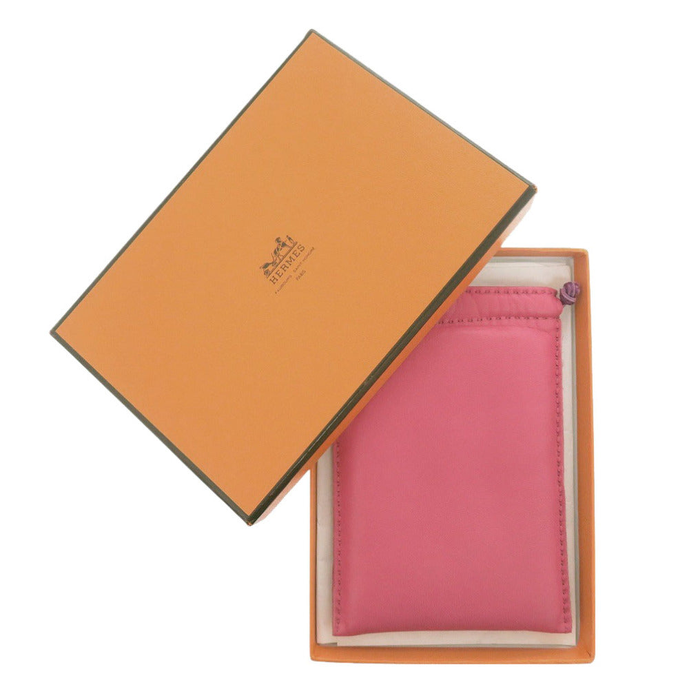 Hermes Pouch Anyo Miro Type Pochette Pillow Pm Women Pink Travel Bag