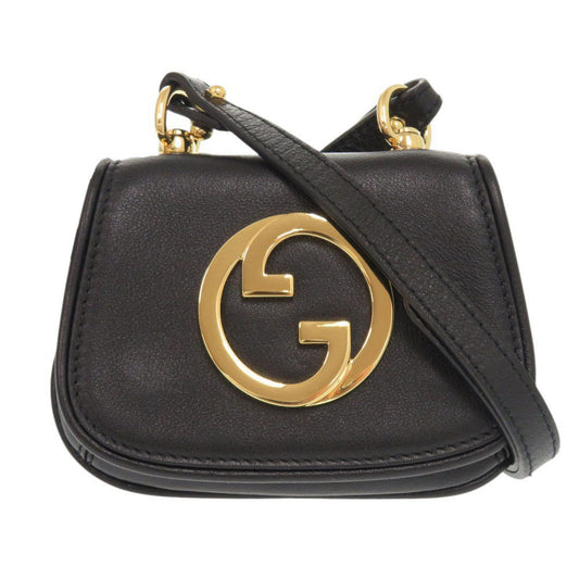 Gucci pouch Blondy Leather Black Shoulder Bag