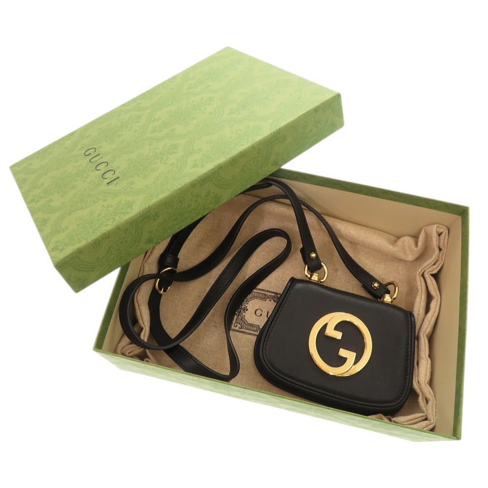 Gucci pouch Blondy Leather Black Shoulder Bag