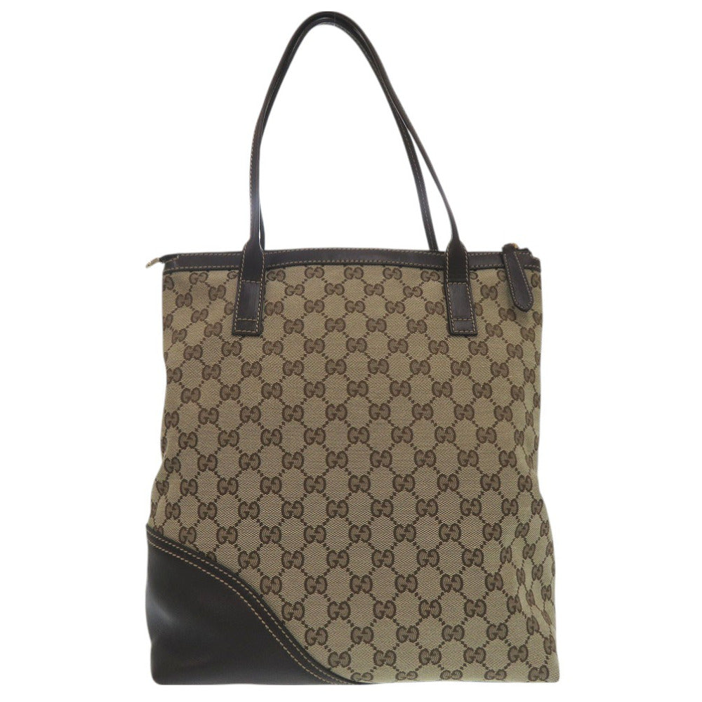 Gucci GG Interlocking G Canvas Beige Shoulder Bag