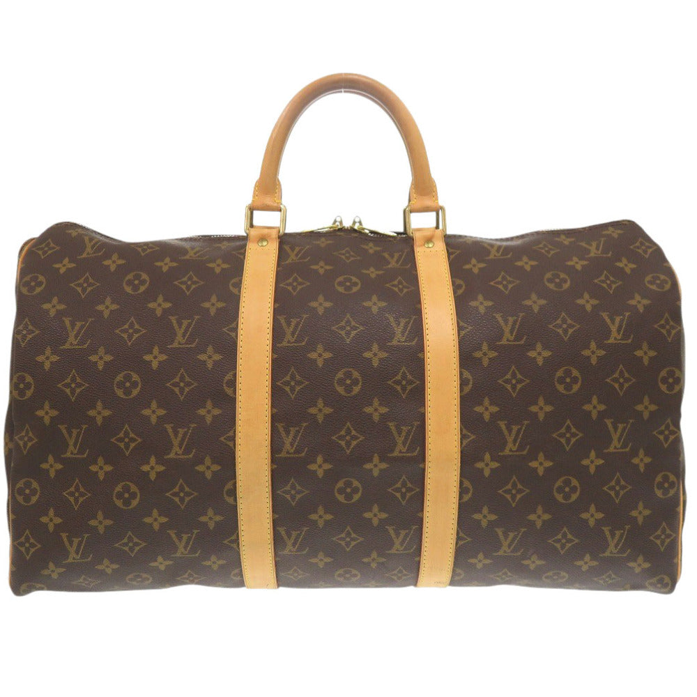 Louis Vuitton Boston Duffel M41426 Keepall 50 Monogram Canvas Brown Travel Bag 7F1354Gi5Nb1