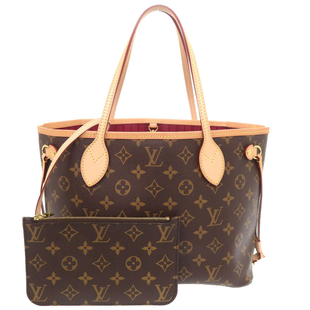 Louis Vuitton M41001 Fuchsia Never full PM Monogram Canvas Tote Bag