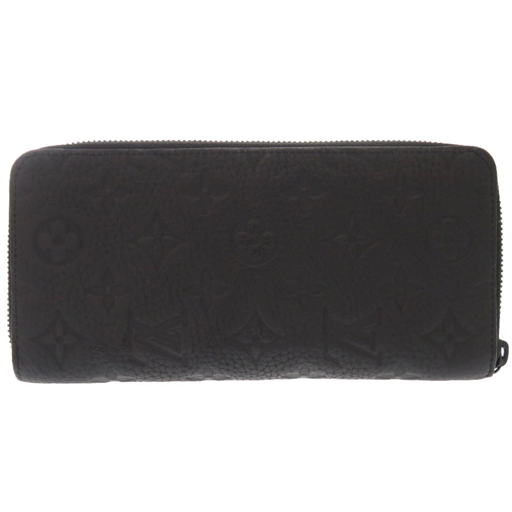 Louis Vuitton Long Purse M69047 Zippy Vertical Leather Black Wallet Case