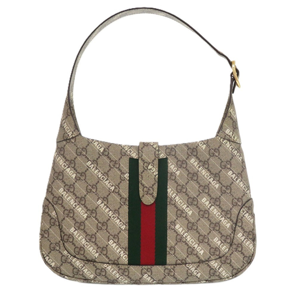 Gucci Handbag Polyester Balenciaga Jackie Beige Travel Bag