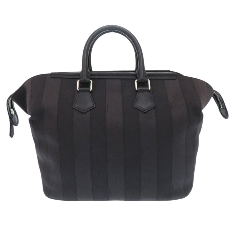 Fendi 7G0315La5M17 Leather Canvas Black Travel Bag