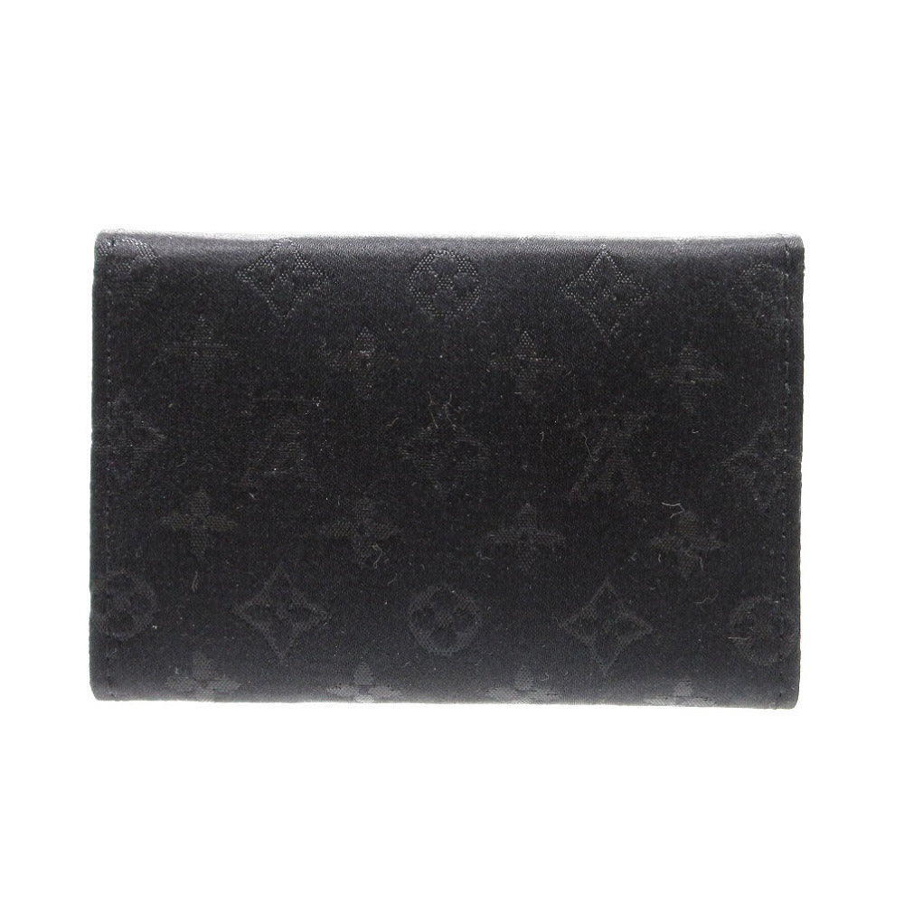 Louis Vuitton Coin M92137 Porte Monnaie Monogram Satin Black Handbag