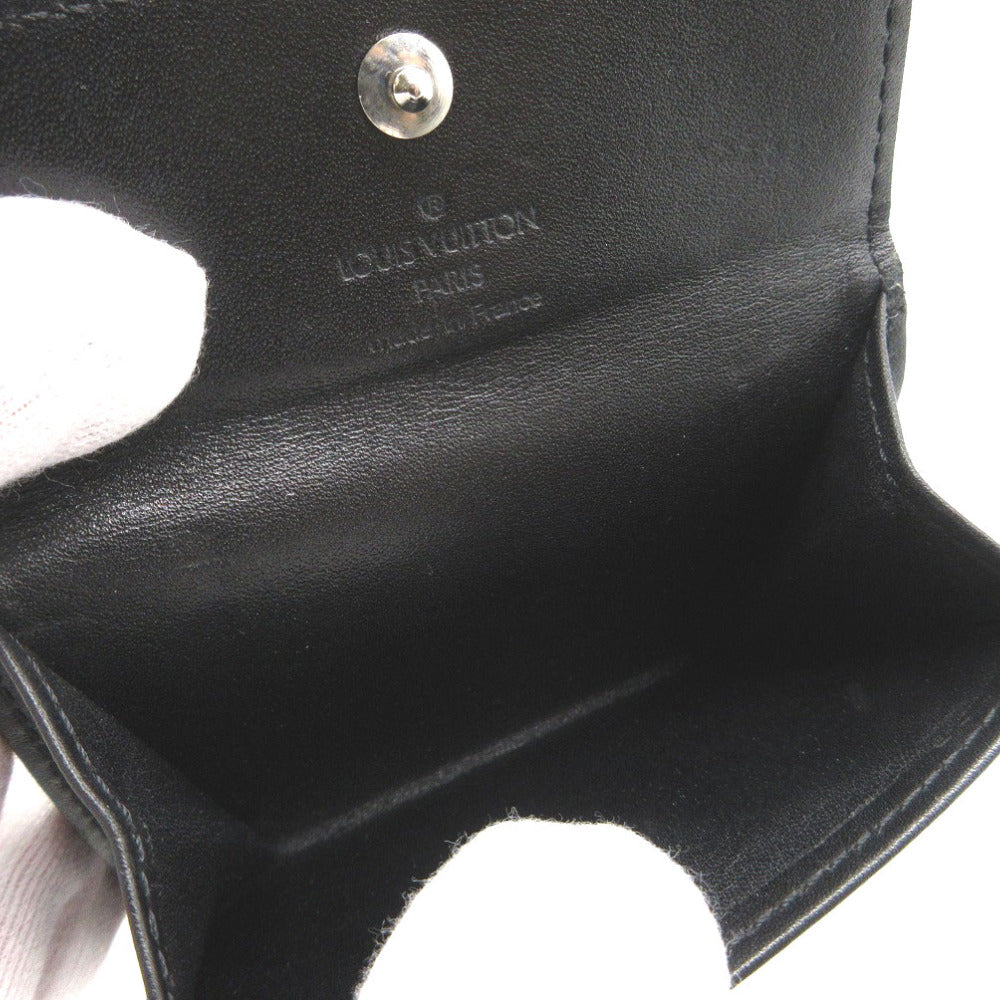 Louis Vuitton Coin M92137 Porte Monnaie Monogram Satin Black Handbag