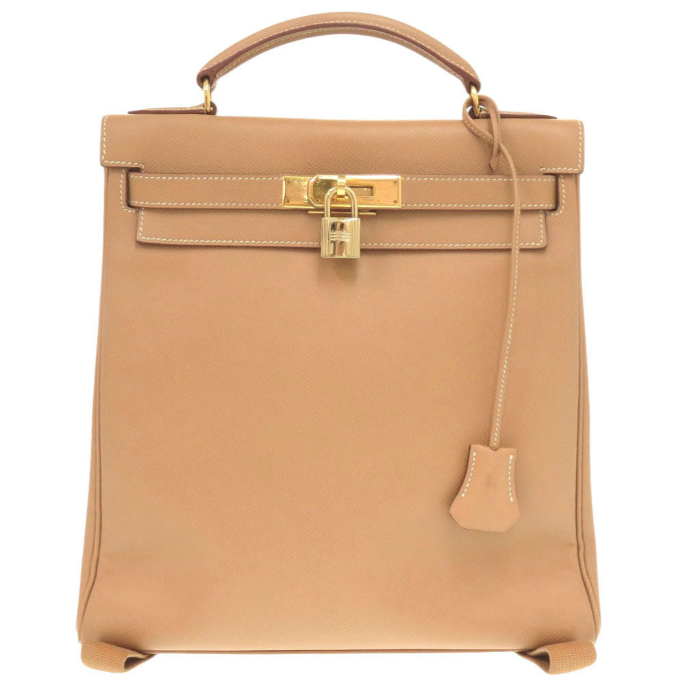 Hermes Backpack Courchevel Natural Gm