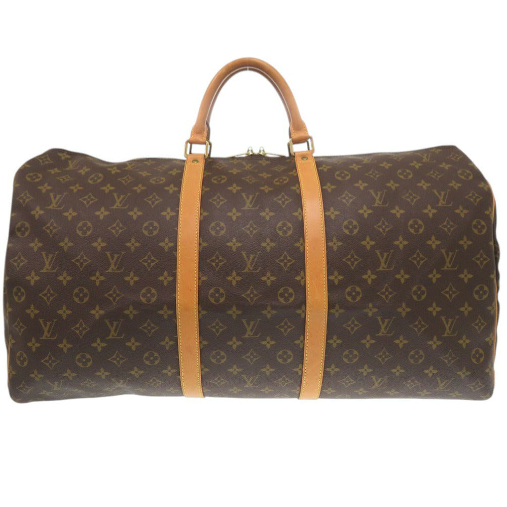 Louis Vuitton Boston Duffel M41422 Keepall 60 Monogram Canvas Brown Travel Bag 7G0738G5Nb