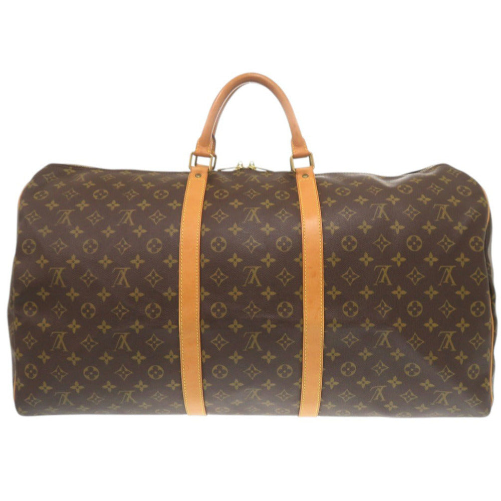 Louis Vuitton Boston Duffel M41422 Keepall 60 Monogram Canvas Brown Travel Bag 7G0738G5Nb