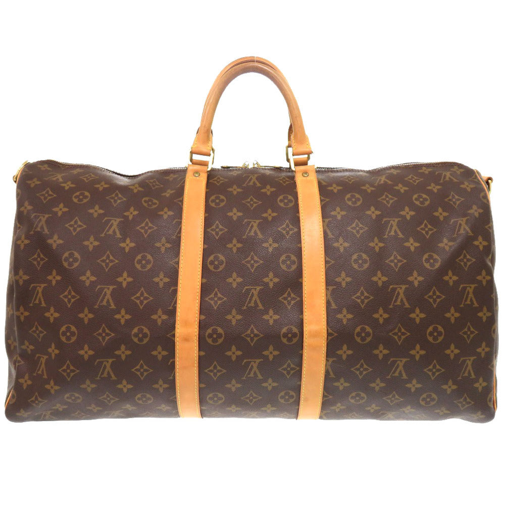 Louis Vuitton Boston Duffel M41414 Keepall bandouliere55 Monogram Canvas Brown Travel Bag 7G0739Ss5A13