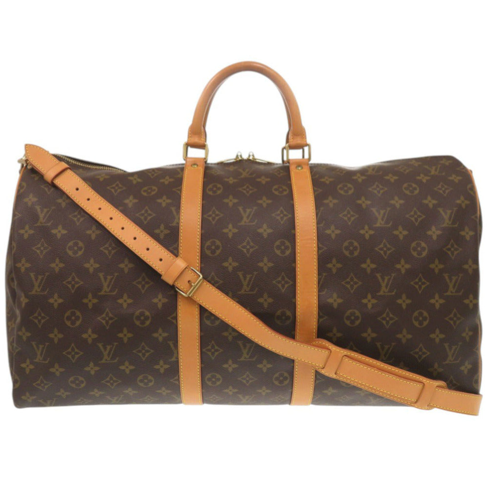 Louis Vuitton Boston Duffel M41414 Keepall bandouliere55 Monogram Canvas Brown Travel Bag 7G0741Se5Nb