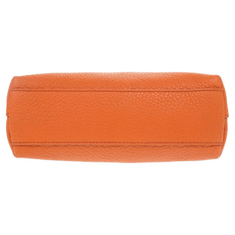 Pouch Orange Handbag Leather Travel Bag