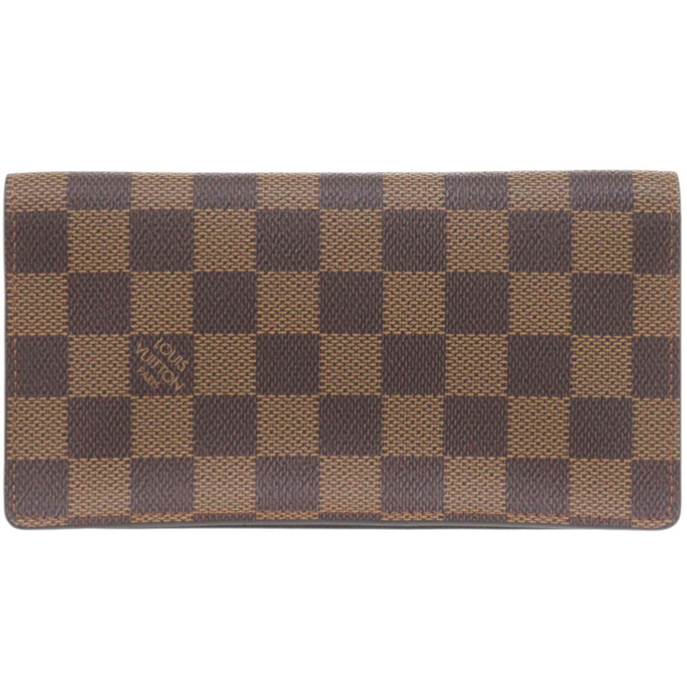 Louis Vuitton Long Purse N60825 Damier Canvas Brown Wallet Case