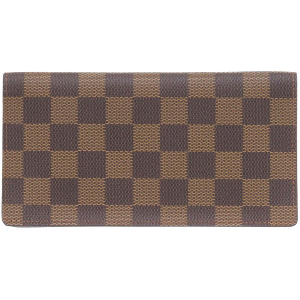 Louis Vuitton Long Purse N60825 Damier Canvas Brown Wallet Case