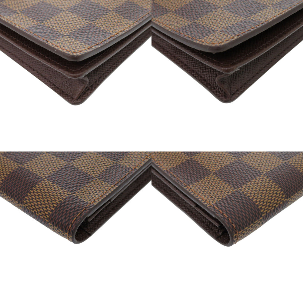 Louis Vuitton Long Purse N60825 Damier Canvas Brown Wallet Case