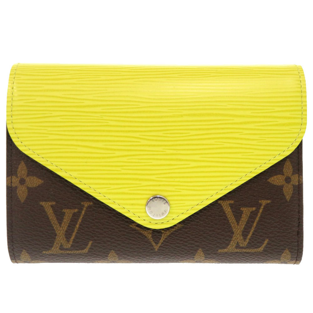 Louis Vuitton Tri-fold M40627 Epi Pistachian Portefeuille Monogram Leather Canvas Wallet Case