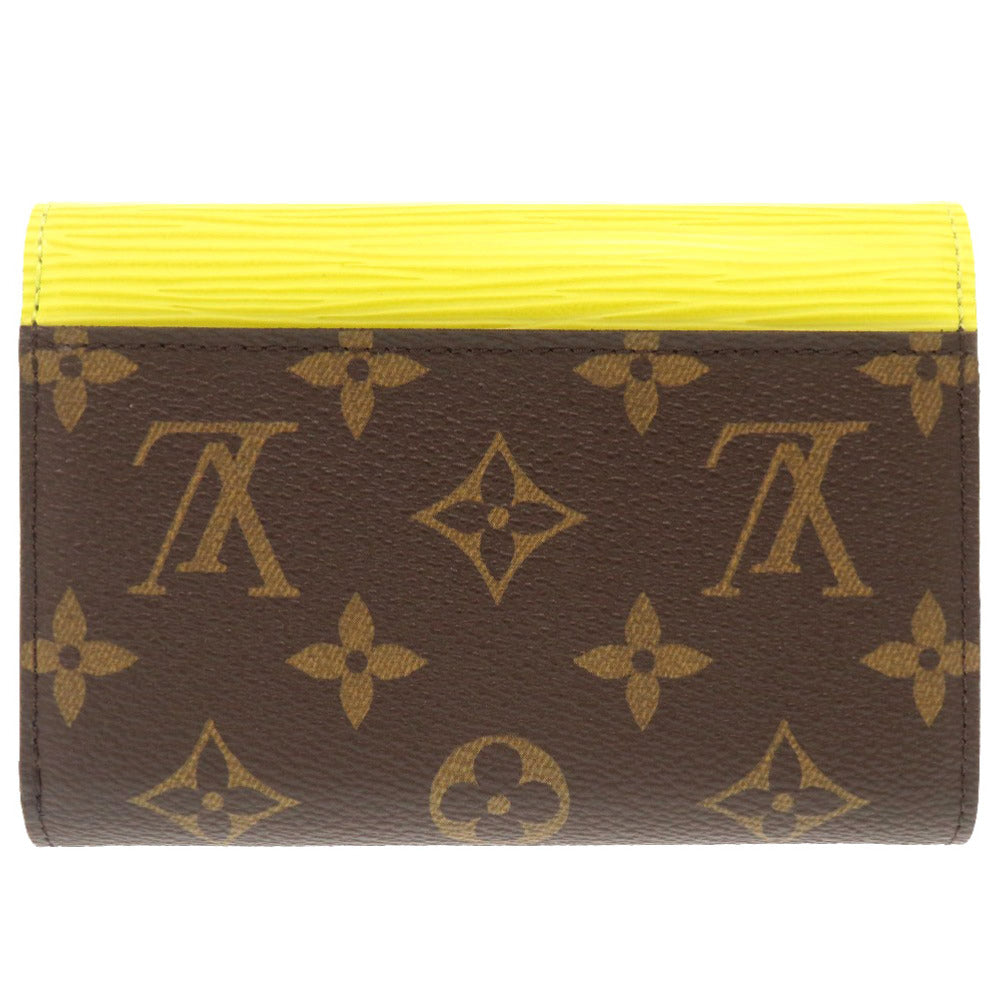 Louis Vuitton Tri-fold M40627 Epi Pistachian Portefeuille Monogram Leather Canvas Wallet Case