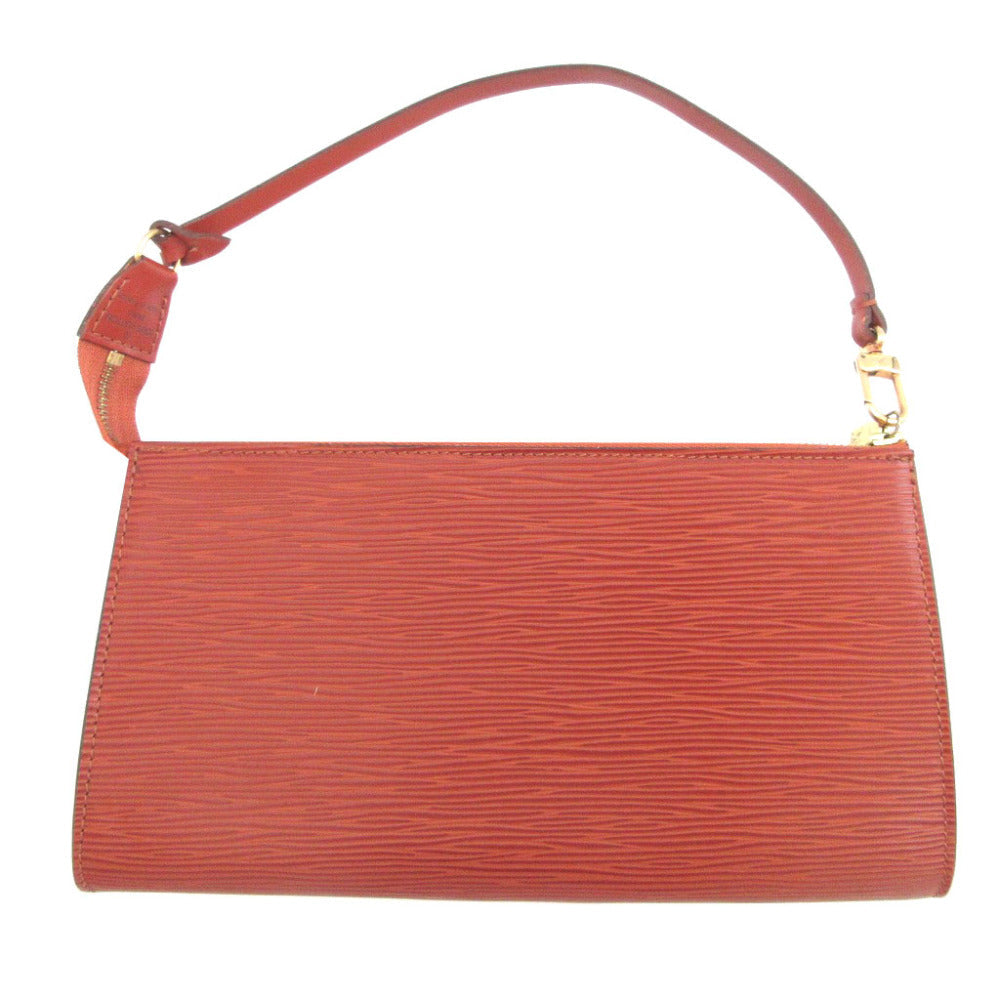 Louis Vuitton Pouch M52943 Epi Pochette Leather Brown Clutch Bag