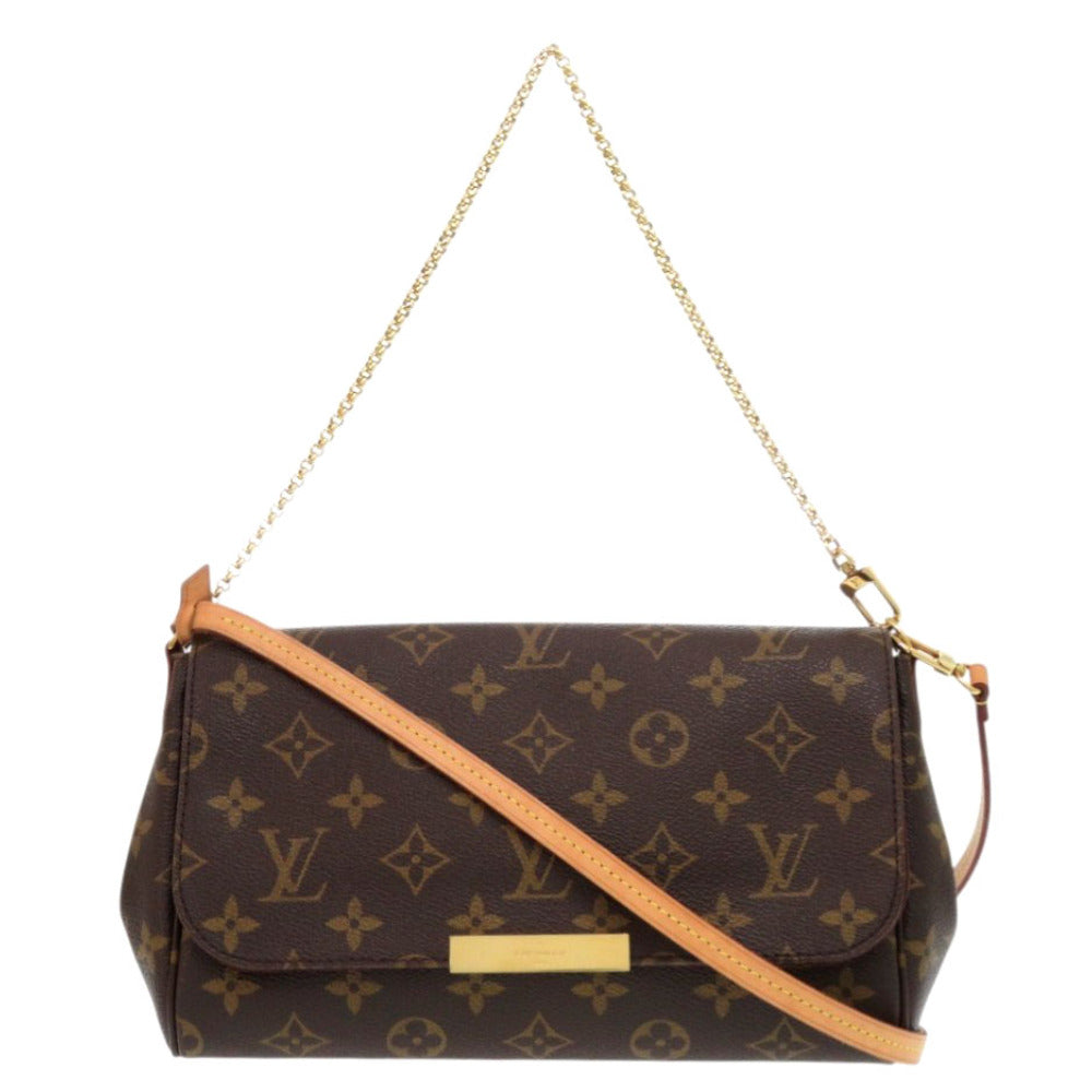 Louis Vuitton M40717 Favorit PM Monogram Canvas Brown Shoulder Bag 7G0998Is6R22