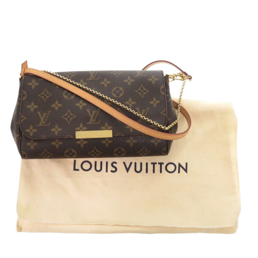Louis Vuitton M40717 Favorit PM Monogram Canvas Brown Shoulder Bag 7G0998Is6R22