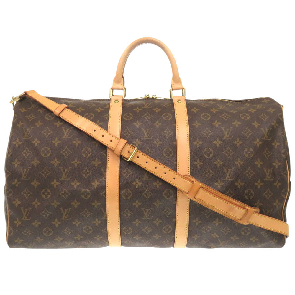 Louis Vuitton Boston Duffel M41414 Keepall bandouliere55 Monogram Canvas Brown Travel Bag 7G1053Iepb6A13