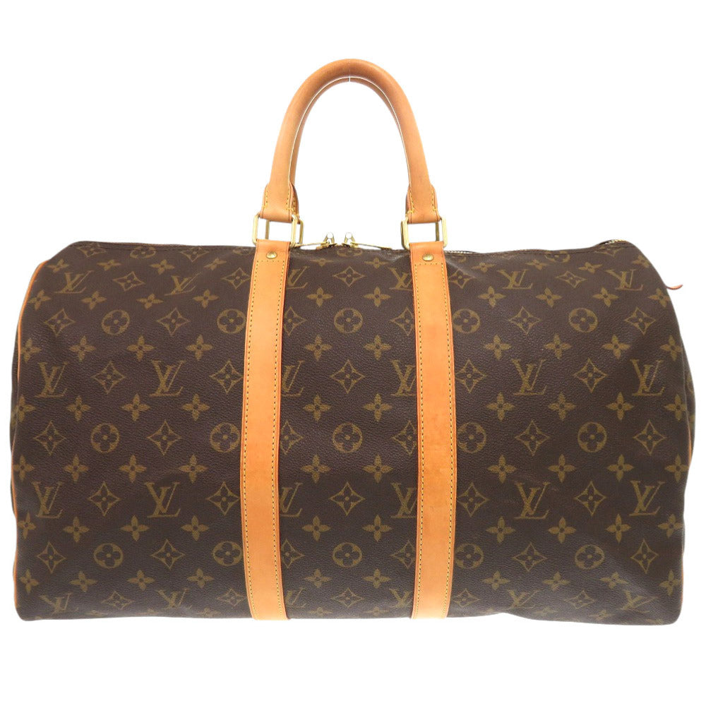 Louis Vuitton Boston Duffel M41428 Keepall 45 Monogram Canvas Brown Travel Bag 7G1108Gl5A6