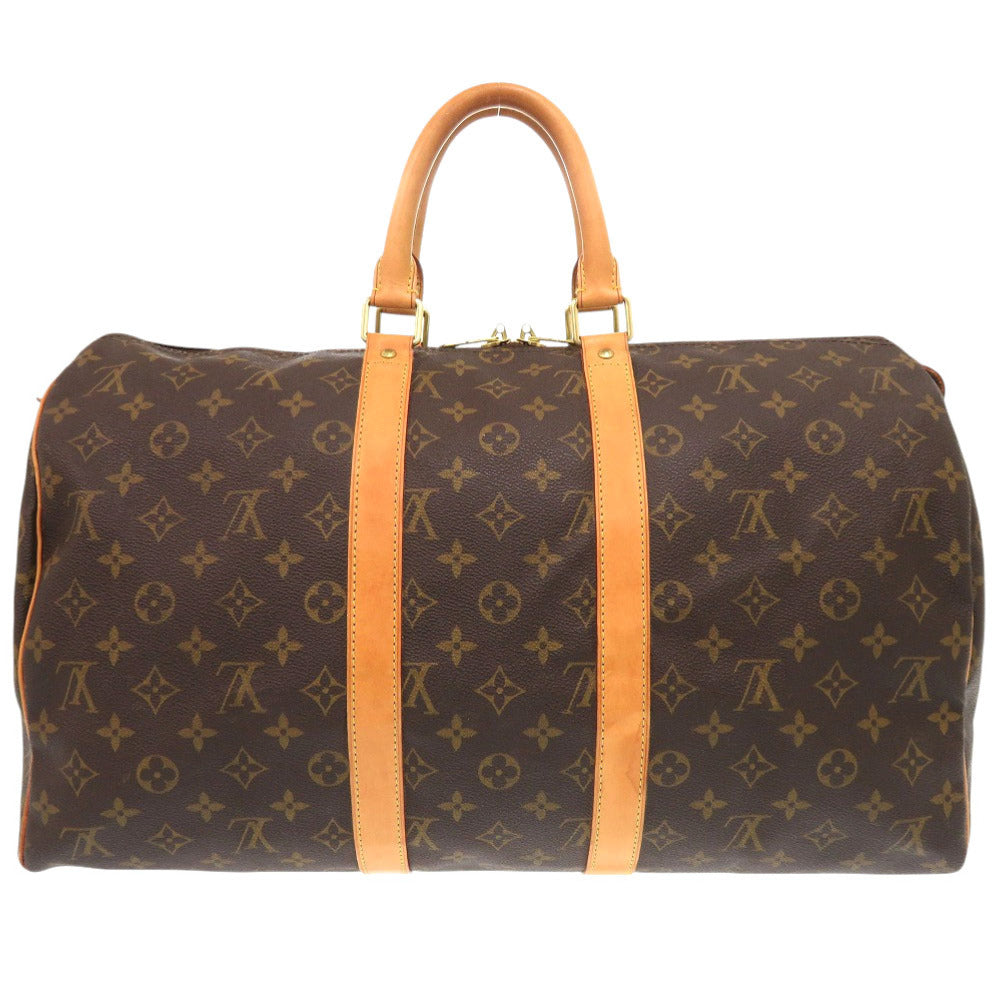 Louis Vuitton Boston Duffel M41428 Keepall 45 Monogram Canvas Brown Travel Bag 7G1108Gl5A6