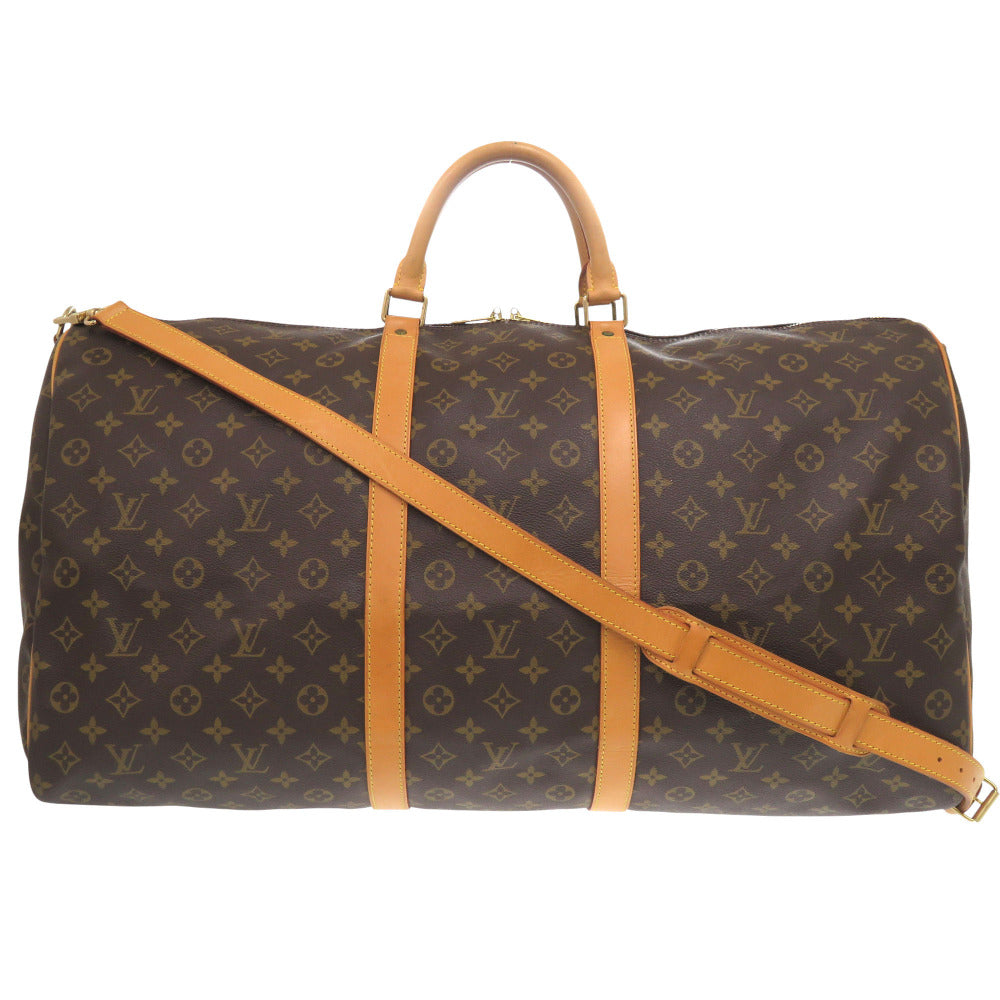 Louis Vuitton Boston Duffel M41412 Keepall bandouliere60 Monogram Canvas Brown Travel Bag 15