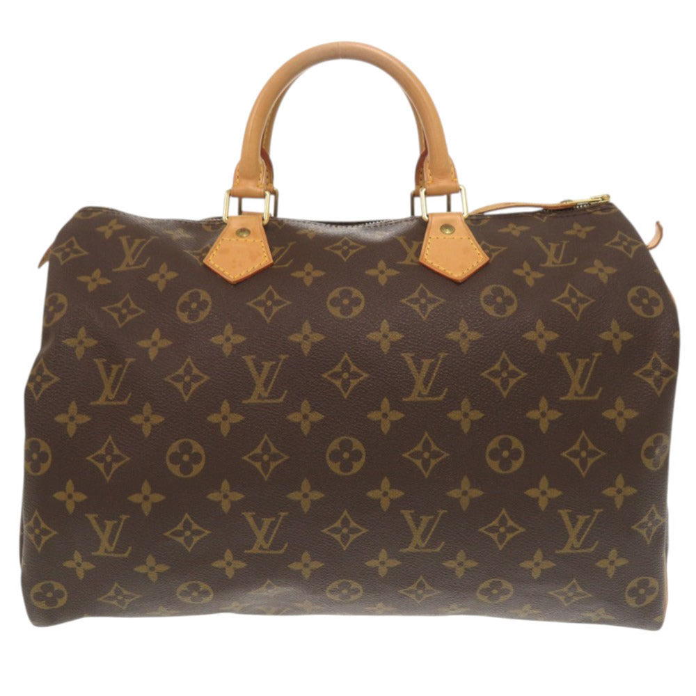 Louis Vuitton M41524 Speedy 35 Monogram Canvas Brown Handbag 7G1205Ba5M26