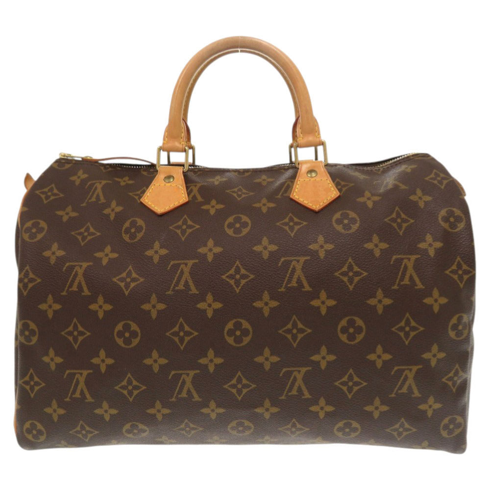 Louis Vuitton M41524 Speedy 35 Monogram Canvas Brown Handbag 7G1205Ba5M26