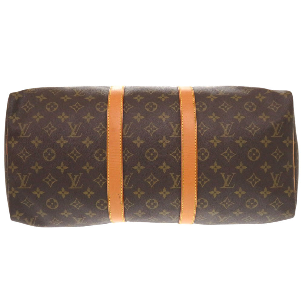 Louis Vuitton Boston Duffel M41428 Keepall 45 Monogram Canvas Brown Travel Bag 7G1233Gp5A6