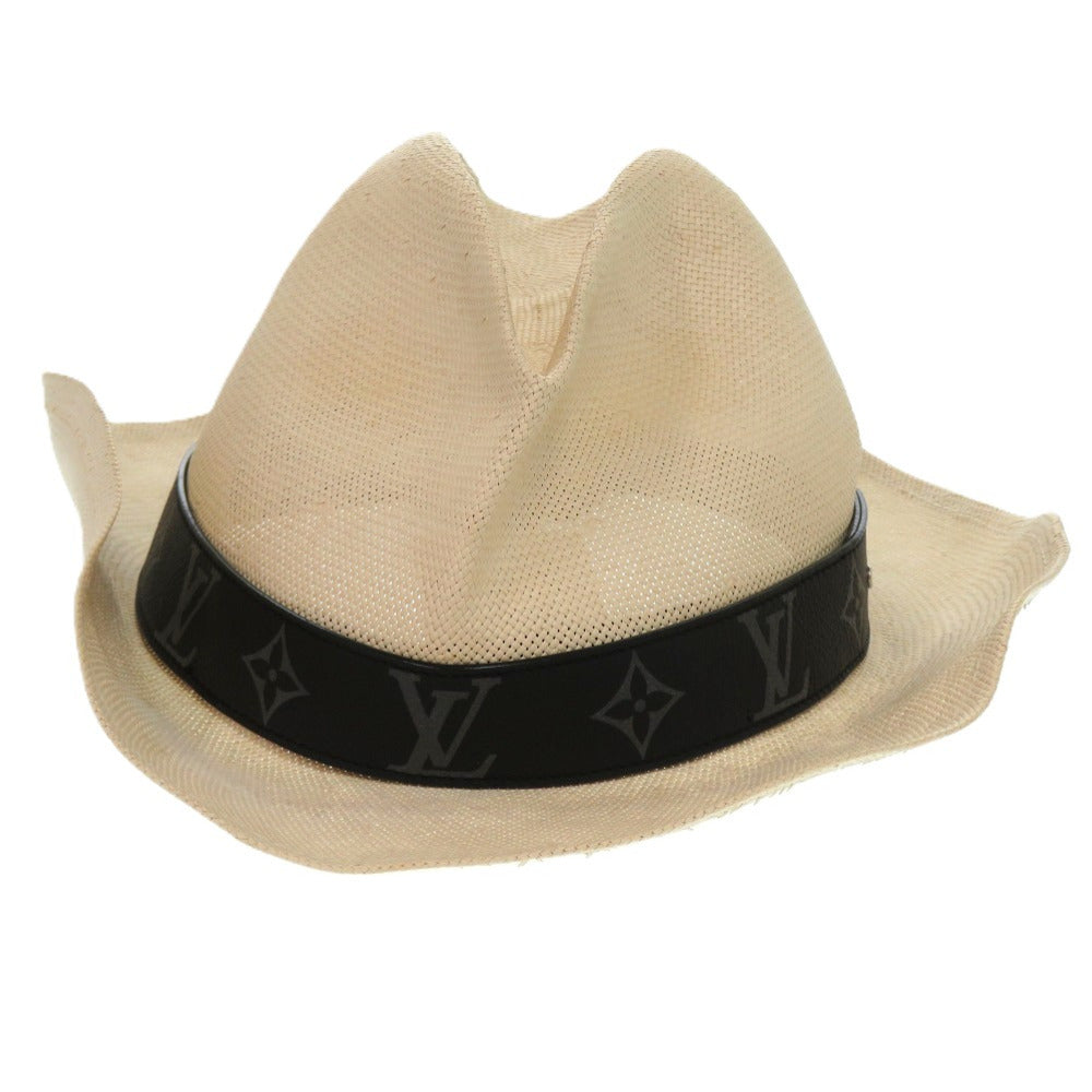 Louis Vuitton Other hats M75881 Paper chapeau Calfskin Beige