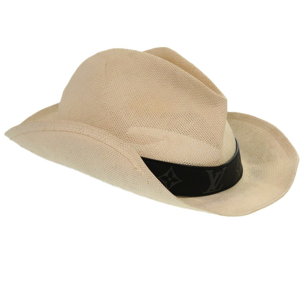 Louis Vuitton Other hats M75881 Paper chapeau Calfskin Beige