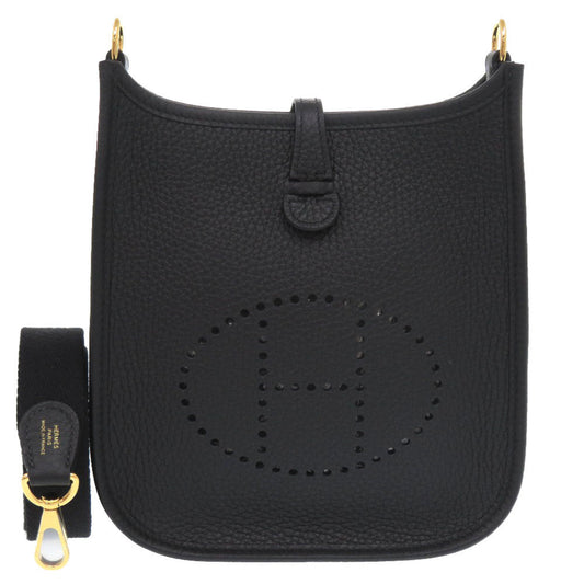 Shoulder Bag Taurillon Clemence Evelyn Tpm Amazone Black Short Strap