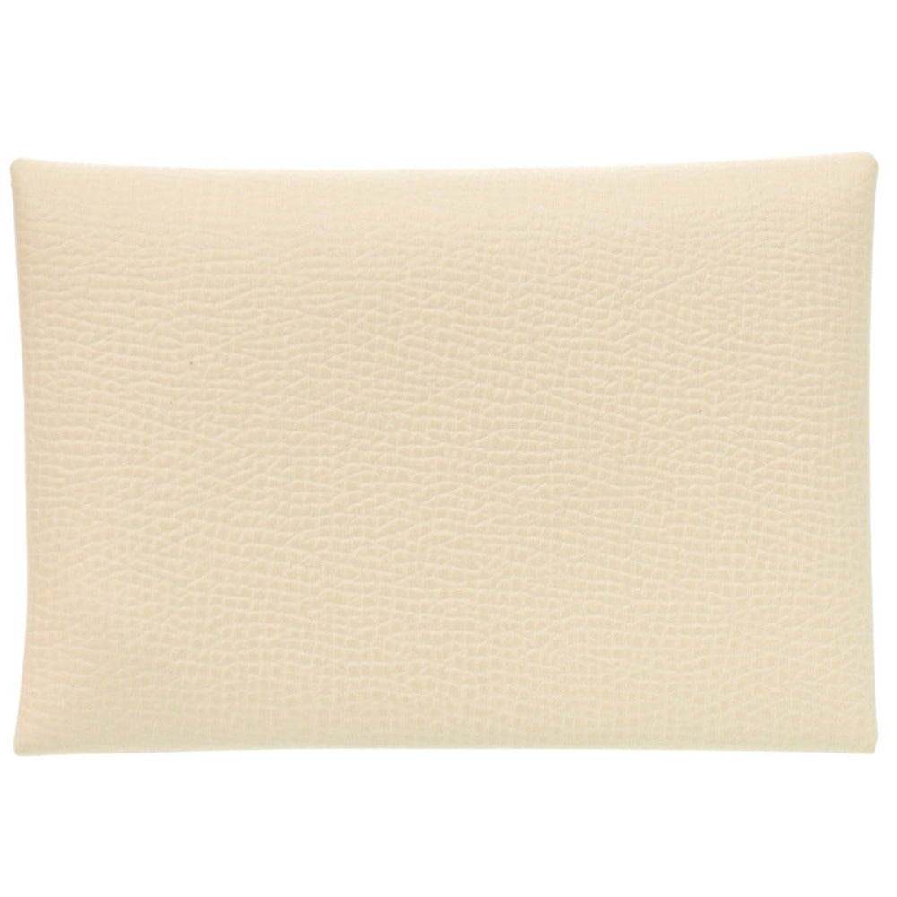 Coin Case Epsom Calvi Duo Handbag White Travel Bag