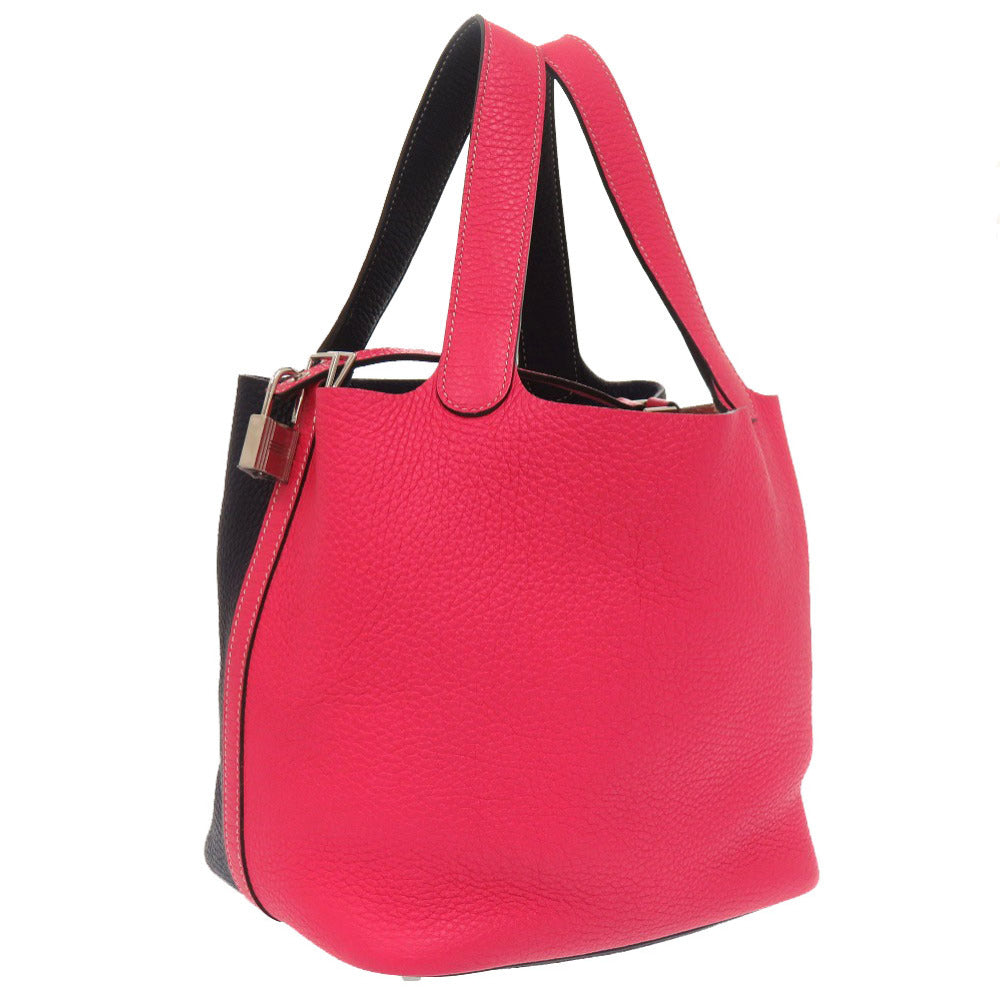 Taurillon Clemence Rose Extreme Picotin Lock Mm Travel Bag