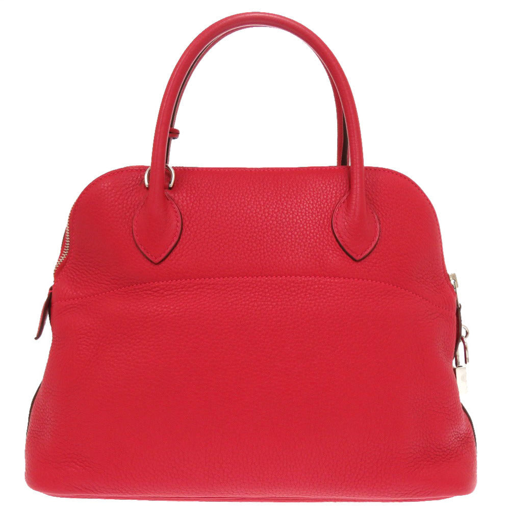 Hermes Handbag Taurillon Clemence Rouge Viv Bored Travel Bag