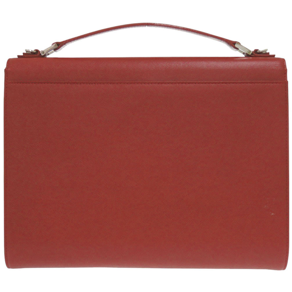 Burberry Business Bag Leather Red Travel Bag